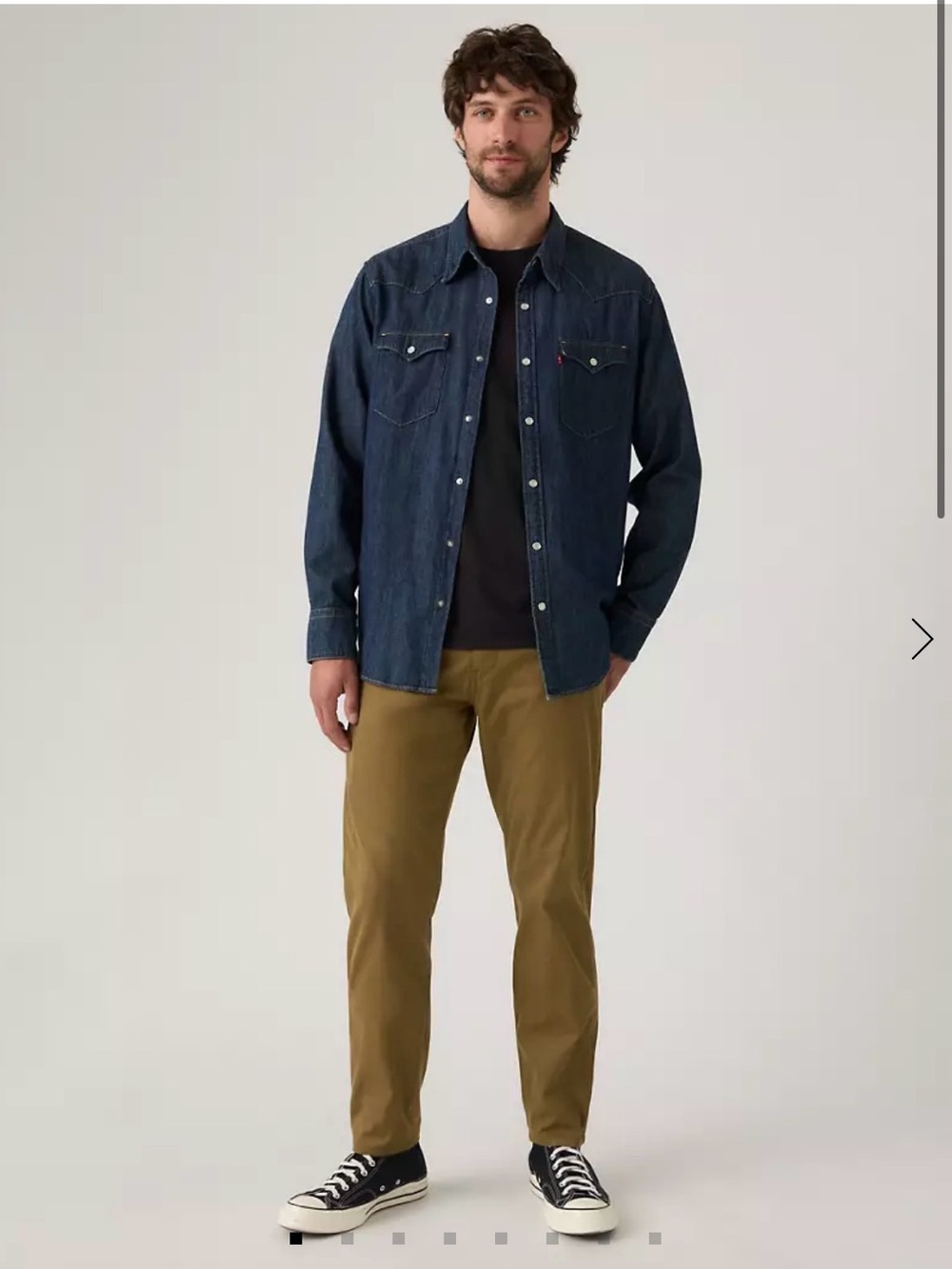 NWT LEVI'S® PREMIUM XX Chino Standard Taper Tech+ Men's Pants size 34X32